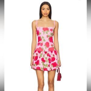Show Me Your MuMu Tiffany Pink Floral Mini Skort Dress